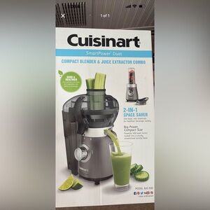 Cuisinart SmartPower Duet Blender and Juice Extractor - Black and Silver
